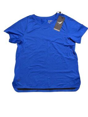 Endeavor Womens Bonded Tech Tee Bright Royal NWT Breathable Lightweight
